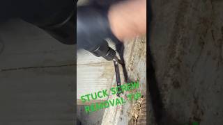 Quick tip for some stuck screw removal