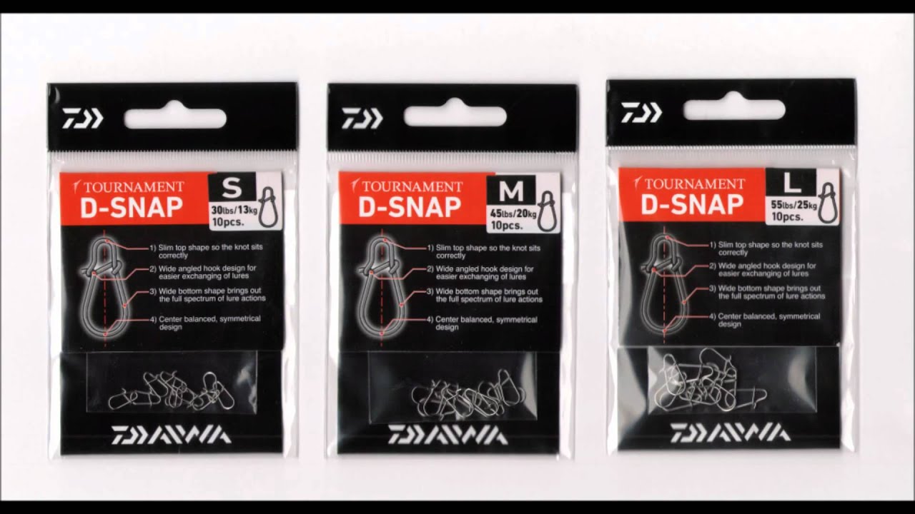 Daiwa Tournament D Snap Karabinky Youtube