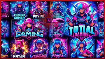 🔥HOW TO MAKE A PROFESSIONAL GAMING LOGO| WITH AI JUST IN 1 CLICK TUTORIAL🤗