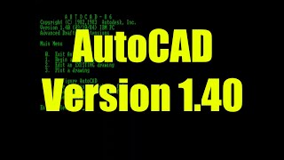 RetroCAD: AutoCAD Version 1