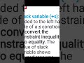 simplex method slack variable #business management #exit exam #shorts