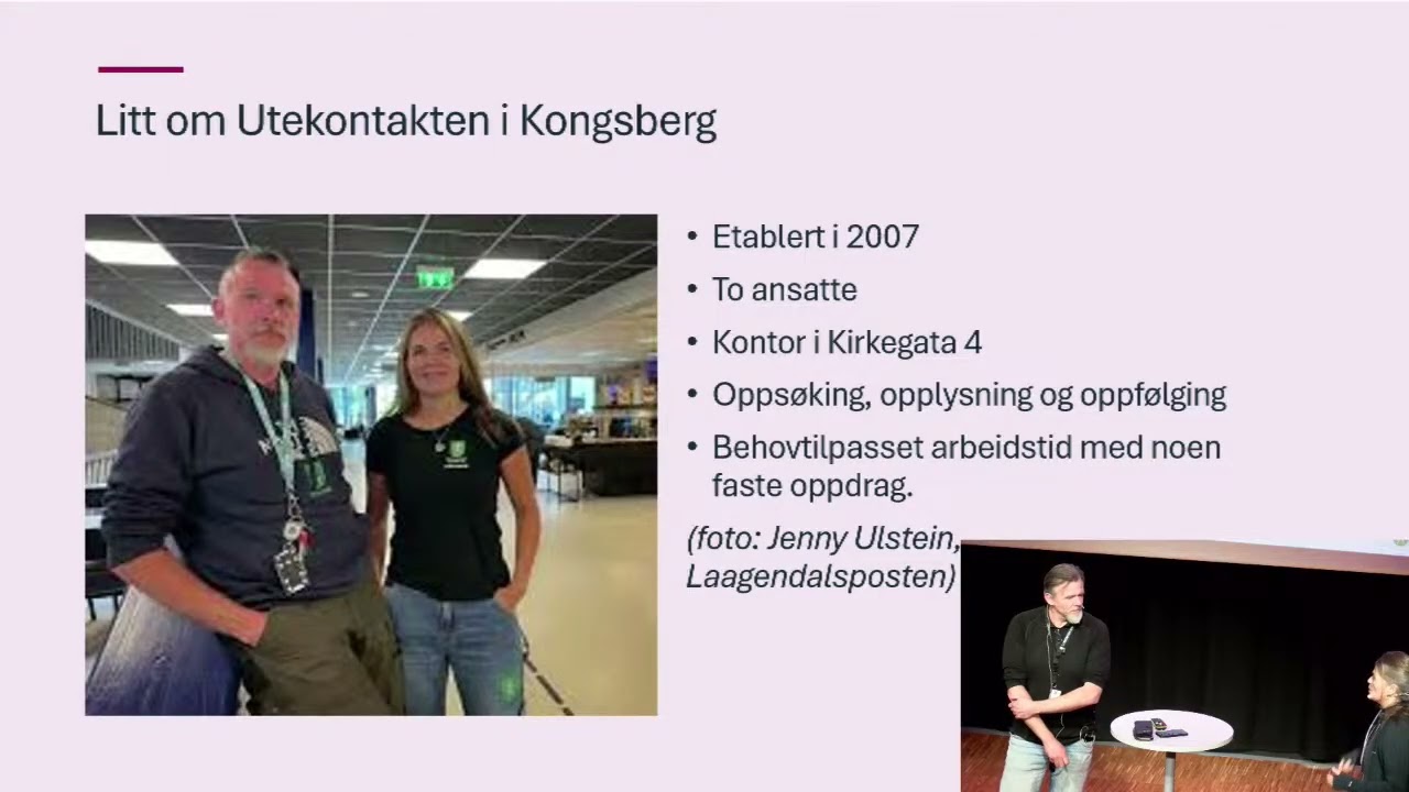 Kunnskap til lunsj: Utekontakten - Anerkjennelse, tid og tillitt -Utekontaktens oppgaver og metodik