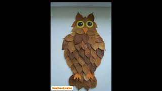 Leaf craft - Owl
