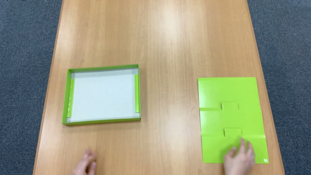 100g平袋×3本用底・仕切 黄緑: ギフトボックス・外箱｜包装資材・梱包