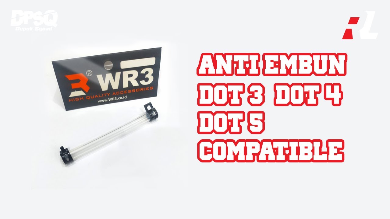 Selang Untuk Tabung Master Rem WR3 Anti Embun Cocok Untuk Minyak Rem DOT 3 DOT 4 DOT 5 | KTC RCB
