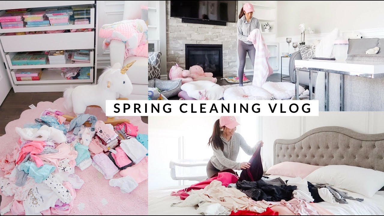 SPRING CLEANING THE ENTIRE HOUSE! LETS DECLUTTER!🌸 -SLMissGlamVLogs