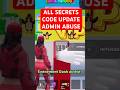 GO UP FOR BRAINROTS MAP FORTNITE ALL SECRETS CODES AQUA EVENT ADMIN ABUSE UPDATE CODE 25/05 #shorts