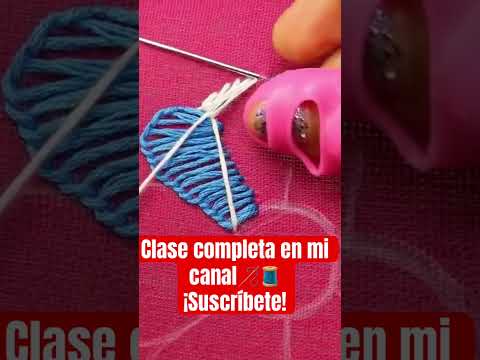 Facil bordado de flores #embroidery #bordandoarte #handmade #embroideryart #puntadas #bordar #diy