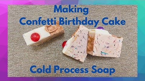 Making Confetti 🎉 Birthday 🎂 Cake Soap #withme