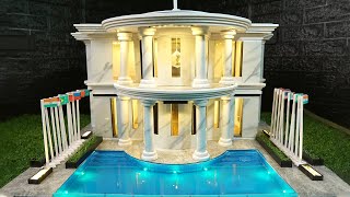 How to Make a Mini White House from Concrete