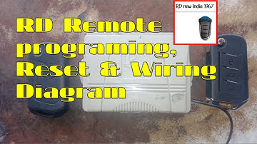 Rd remote programing & reset + remote data + wiring details