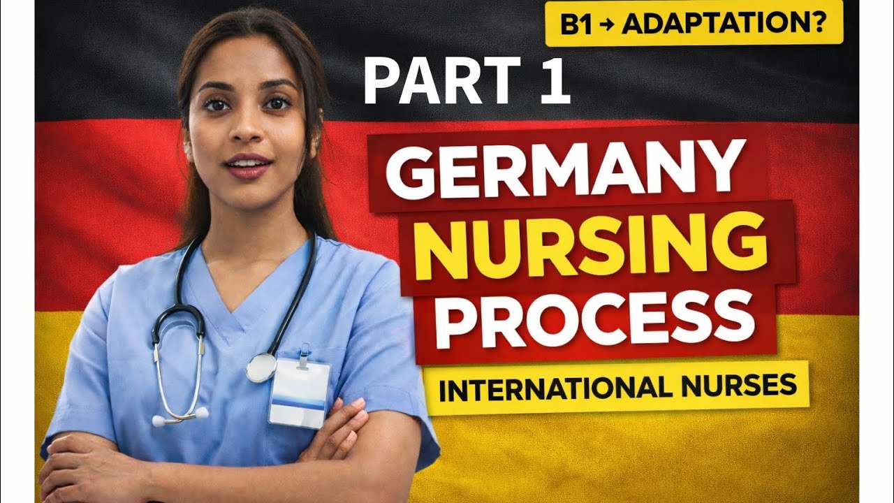 Germany Nursing Process for International Nurses 🇩🇪 | B1 German, Recognition & Adaptation Nurse