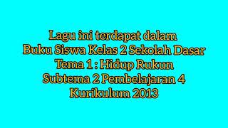 Lagu ini merupakan anak indonesia ciptaan at mahmud yang terdapat
dalam buku siswa kelas 2 sekolah dasar tema 1 subtema pembelajaran 4
kurikulum 2013 ...