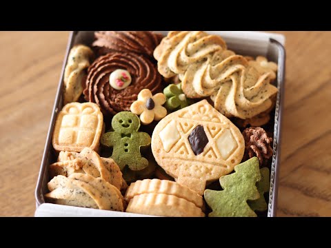 クリスマスに！４種のバタークッキーの作り方&ラッピング｜HidaMari Cookingのサムネイル