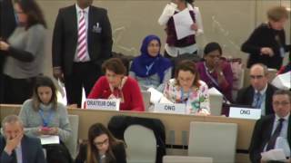Human Rights Council 34th Session-General Debate Item 3-Joint Statement Ms Claire De Lavernette