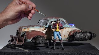 Making A Retro Future Hovercar AMT 1940 FORD COUPE | #scalemodel | #3dprinting | #diorama