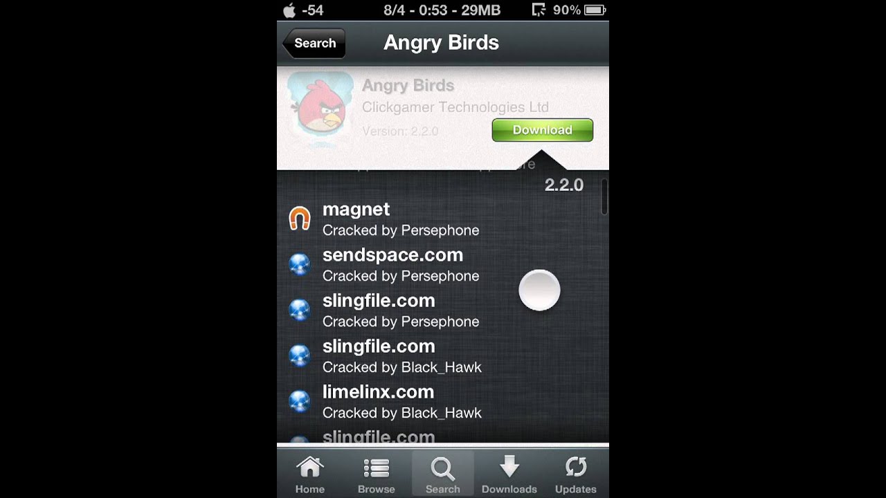 Installous cheat! On sligfile