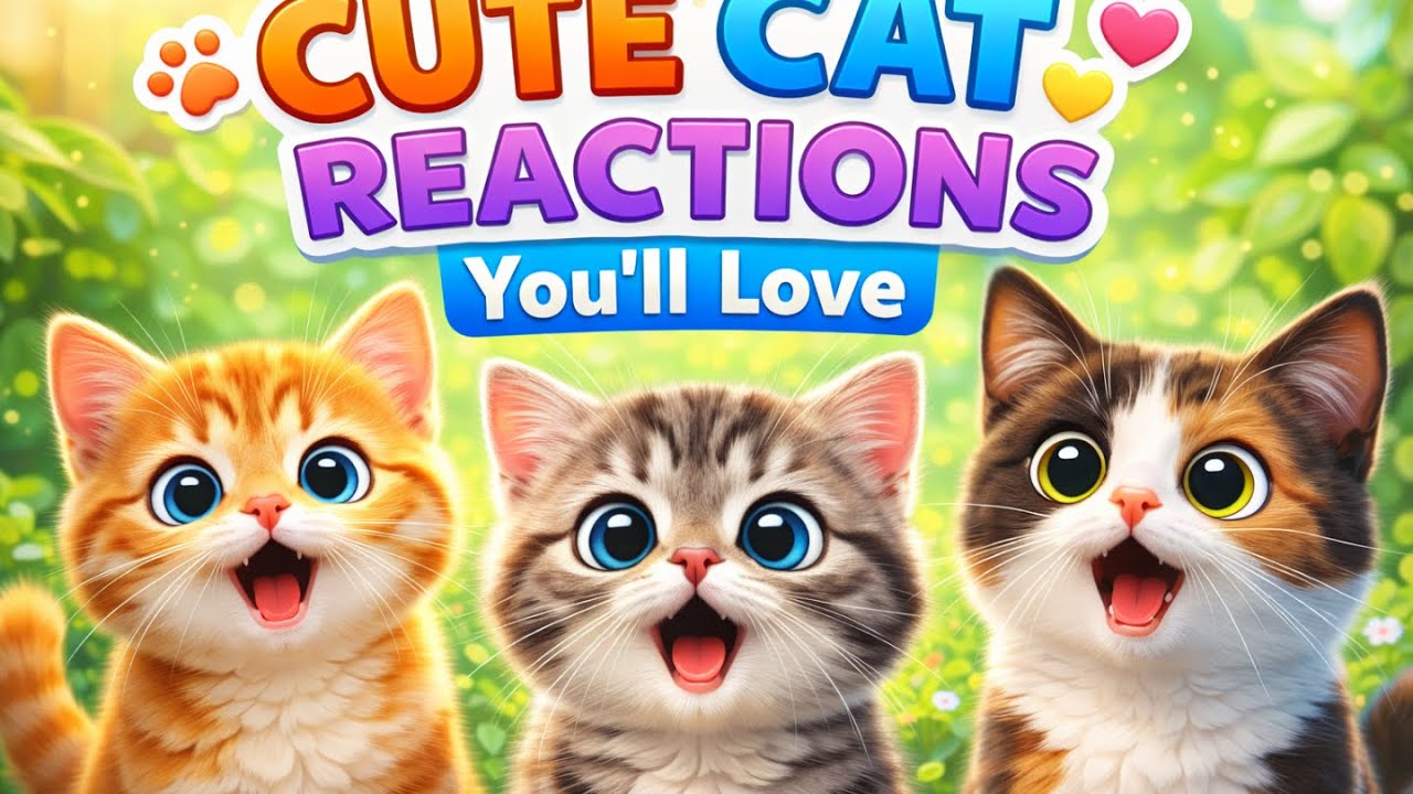 👉 Cute Cat Reactions You’ll Love 😻🐾