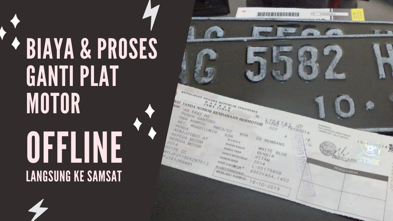 BIAYA & PROSES GANTI PLAT MOTOR Kota Semarang 2022 Pajak 5 Tahunan