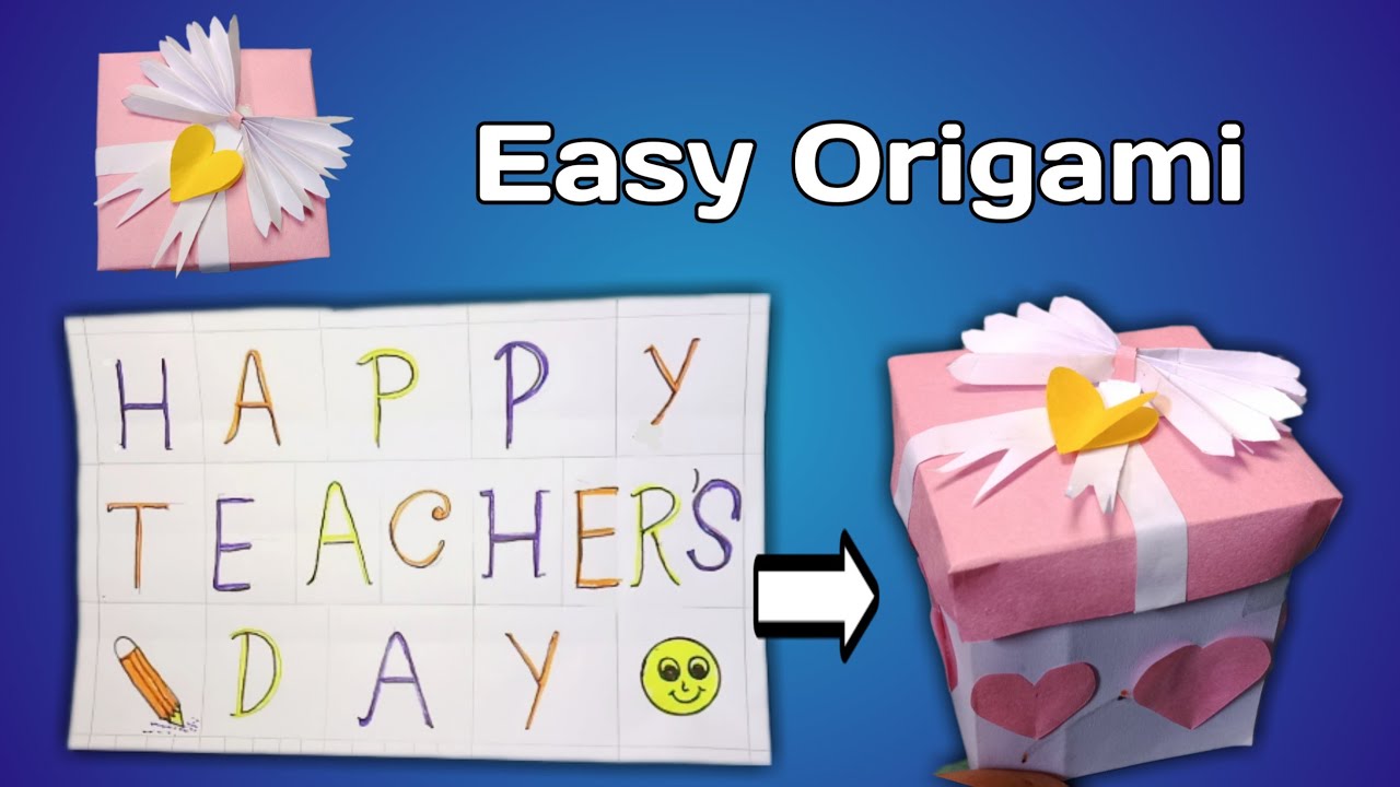Teacher Day Paper Craft Idea 2022 Teachers Day Gifts Craft YouTube