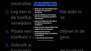 De oplossing voor stinkende koelkast #spon (Check de info)