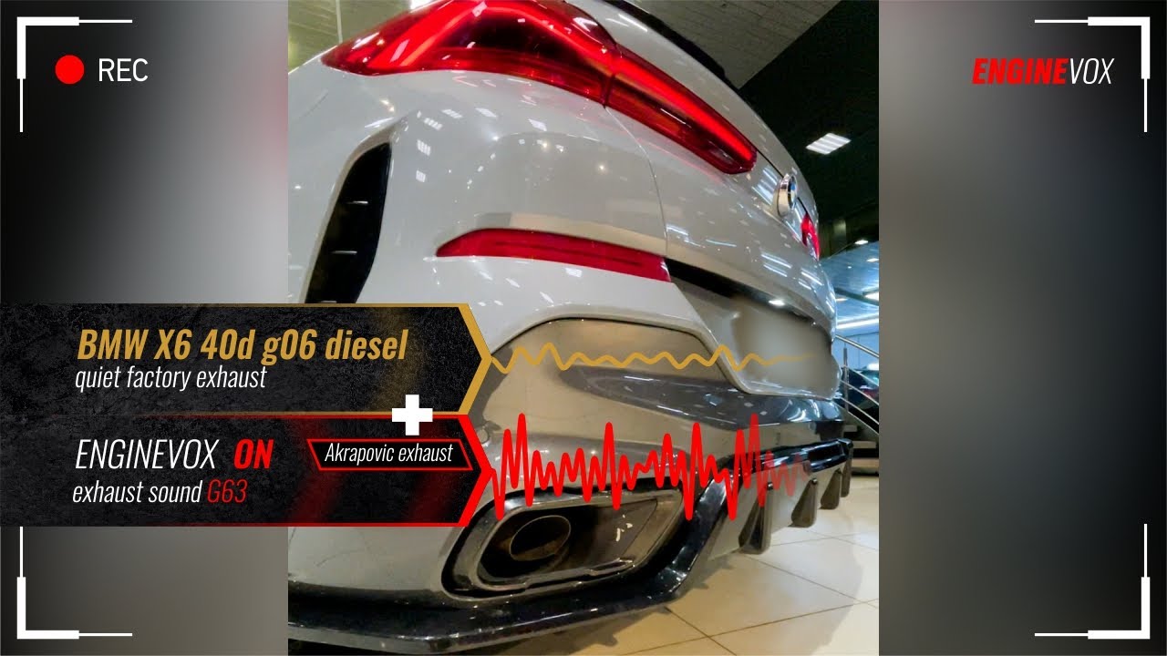 Electronic active sound exhaust system BMW X6 40d g06 diesel ENGINEVOX