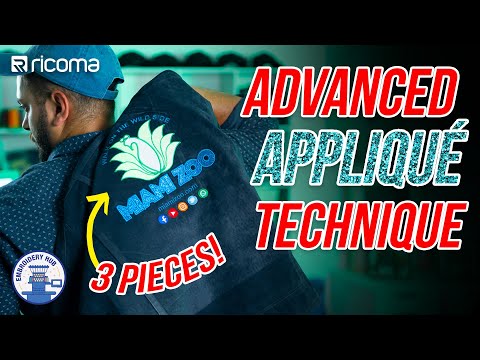 VINYL APPLIQUÉ Tutorial | 3 Pieces Embroidered Together | (EMB Hub Ep127)