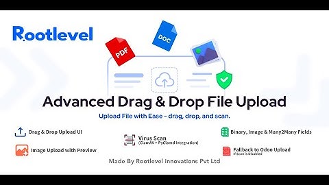 Odoo Drag & Drop File Upload | upload single or multiple files with drag and drop with odoo