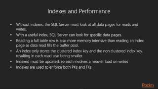 Getting Started with SQL Server 2016 Administration : Row Store Indexes | packtpub.com