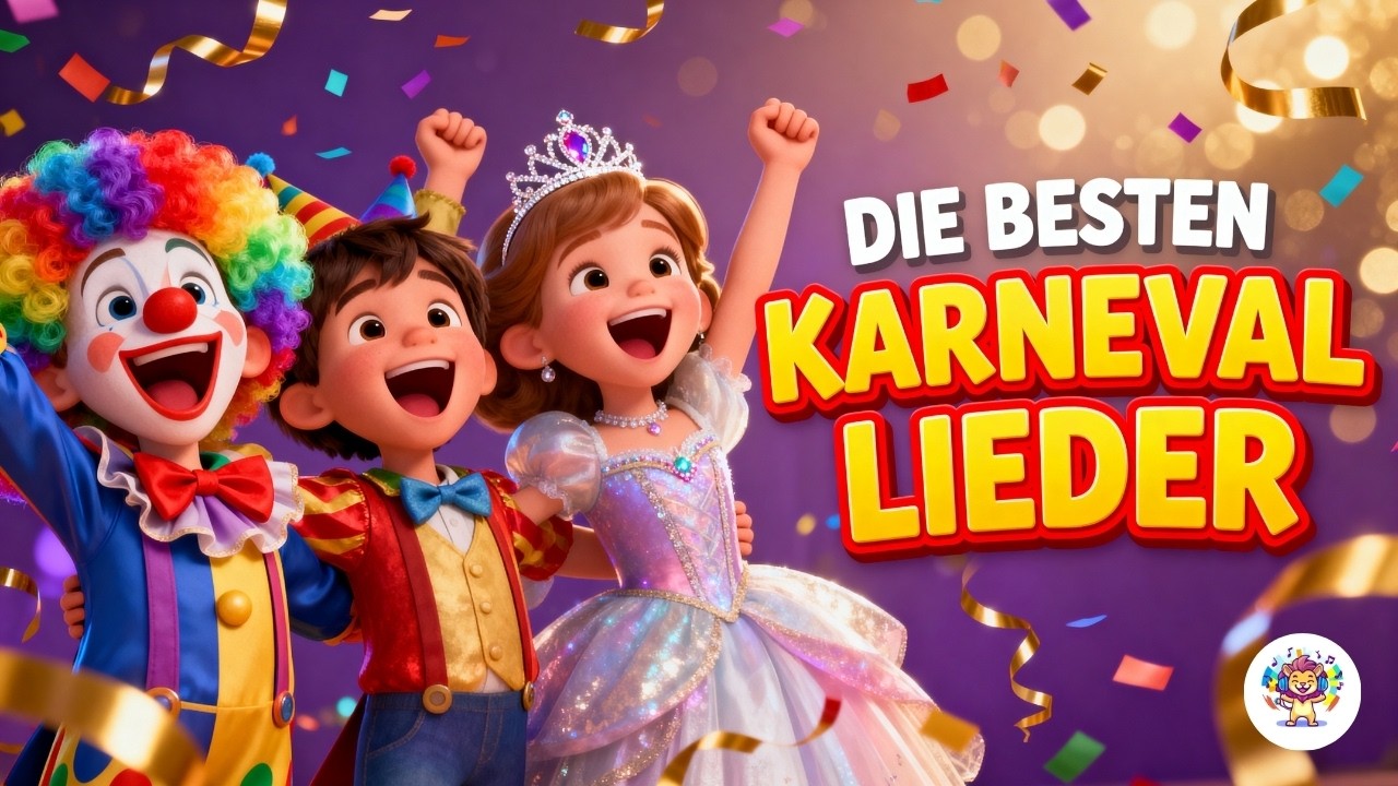 Karneval Kinderlieder Mix 🎉 Die besten Faschingslieder! Faschingsparty