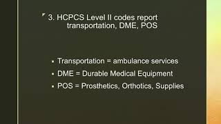 CPT3 HCPCS Level II