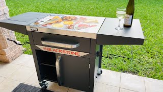 BLACKSTONE ProSeries 28” Prep Cart with Cabinet | Black