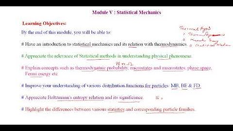 Statistical Mechanics-Introduction