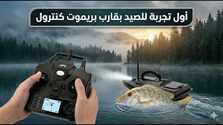 أول تجربة للصيد بقارب بريموت كنترول  #تعلم_فنون_الصيد