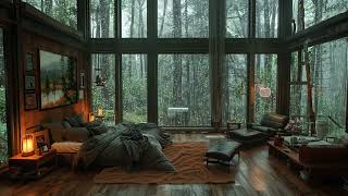 🌧️Soothing Rain Sounds In Foggy Forest For Sleep  😌 Rain Sounds To Relax And Reduce Stress