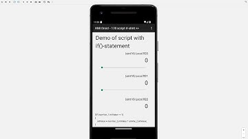 Demo of script with if()-statement in HMI Droid 1.7.8.133