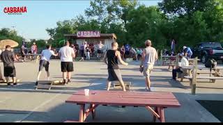 Cornhole Game at Cabbana Bar #BestBarInShepherdsville