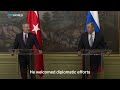 Turkish Foreign Minister Fidan in Moscow to discuss global peace efforts
