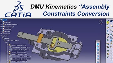 CATIA V5 Eğitim (#41) Tutorial DMU Kinematics Assembly Constraints Conversion