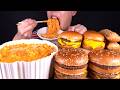ASMR MUKBANG McDonald's Cheese Burgers & Spicy Cheese Tteokbokki