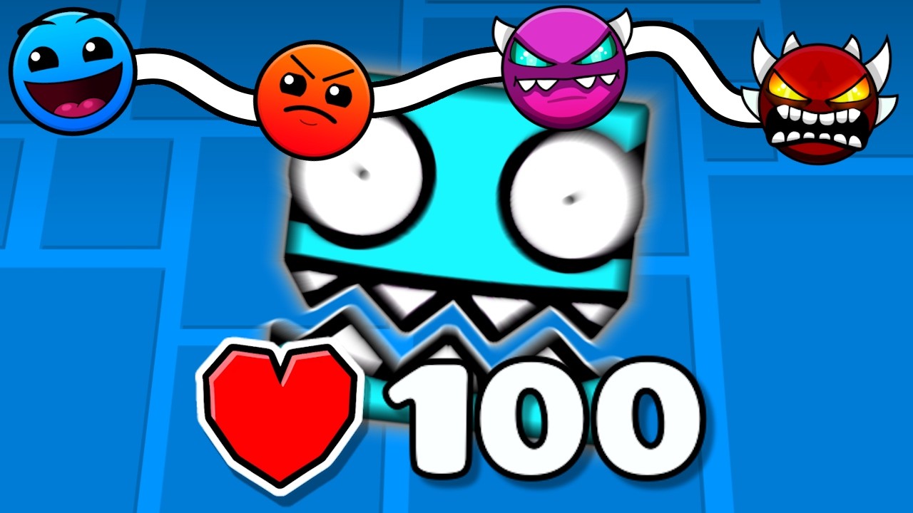 Geometry Dash DIFFICULTY LADDER CHALLENGE!