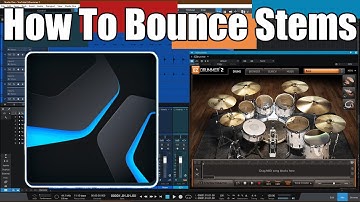 How To Bounce Ez Drummer 2 Stems - Presonus Studio One 5