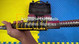 HAJEX Adjustable Cast Iron Dumbbells 20kg 30 kg 44lb 66lb