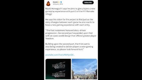 FF7 Remake trilogy gameplay experience