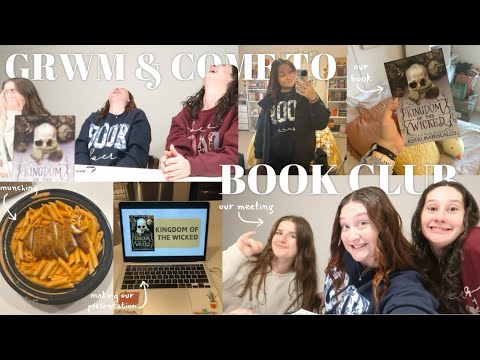 grwm & come with me to book club 📖🤍 | *Kingdom of the Wicked*