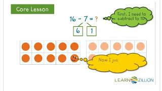 Subtract within 20 using 10 frames
