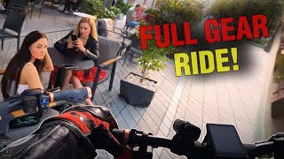 Close Call on E-Scooter in Full Gear!⚡️Teverun Blade GT Plus