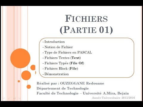 Cours 18 - Fichiers (Partie 01)