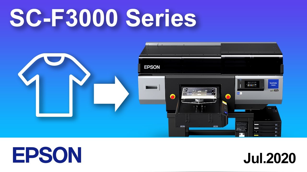 Loading a T-shirt (on a platen without a grip pad)(Epson SC-F3000 Series  CMP0273) - YouTube