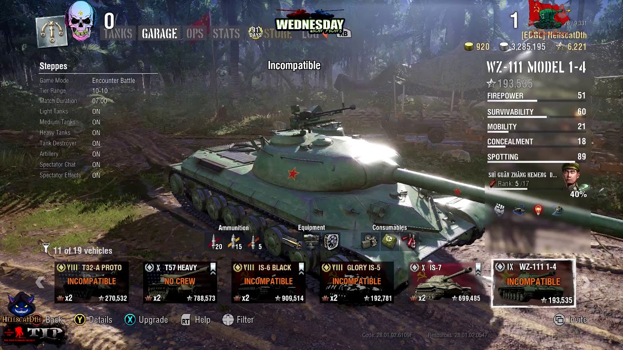 World of Tanks Console // WNF //Date:4/3/2019 //Teams: 2-TC vs AMD